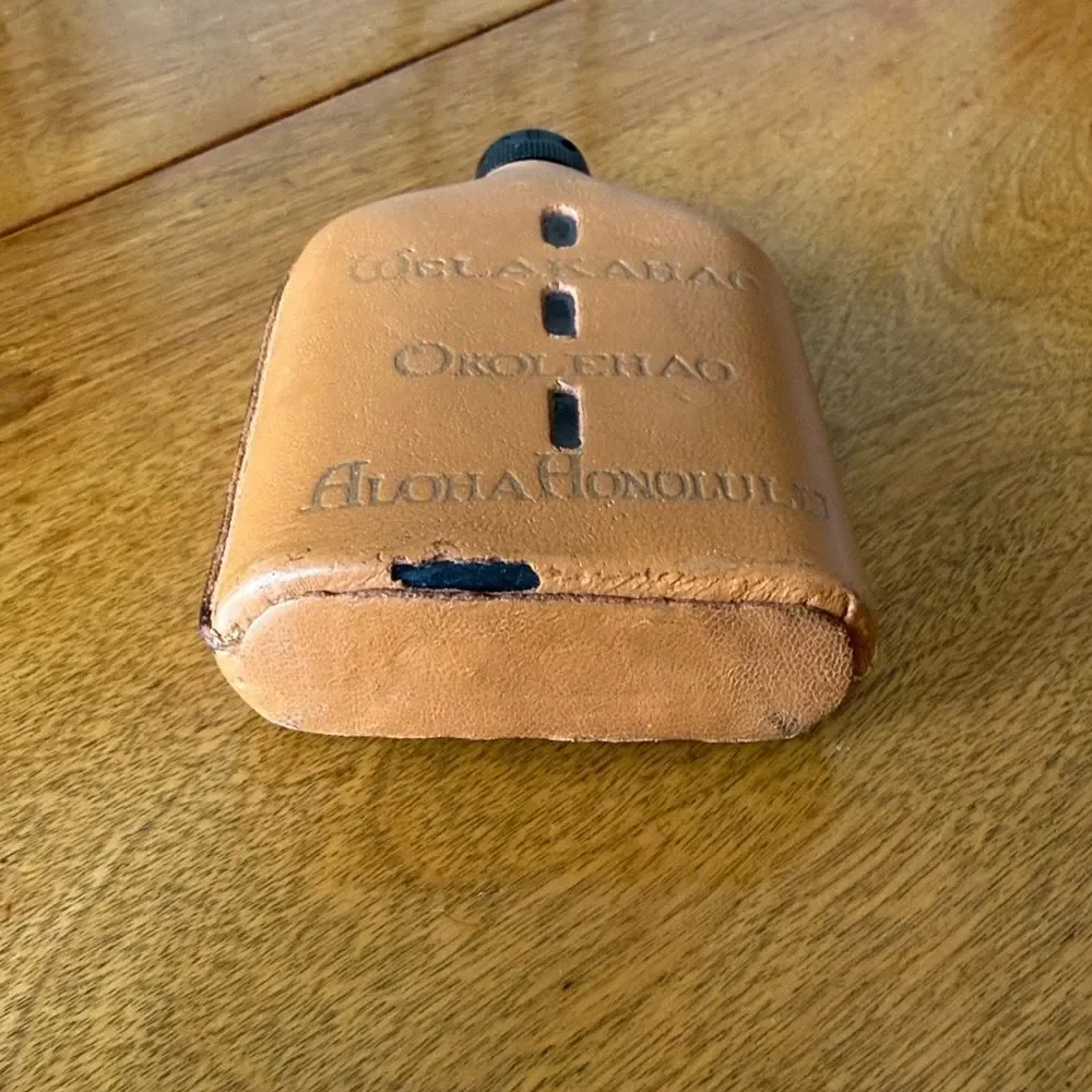Vintage leather flask